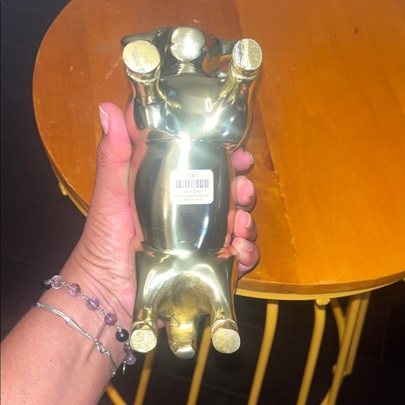 Pascal The Bull Gold Doorstop-Bookend Pascal Bull Door Stop Gold Bull Figurine - Picture 7 of 7